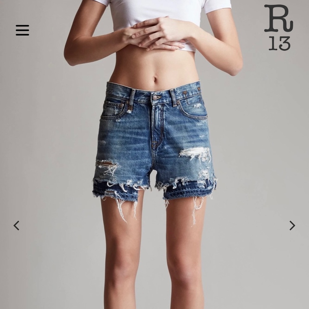 NWT R13 Denim Short. Size 26